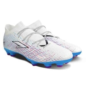 Zapato De Futbol Iron Men White/Lt Blue. FG