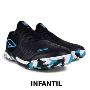 Zapato De Futbol Glory Junior Black/Blue. TF - 6