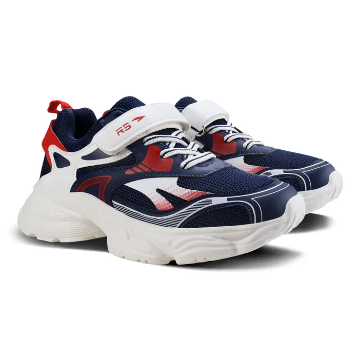 Zapatos Tennis Zoom Kids Navy White Red - Image 2