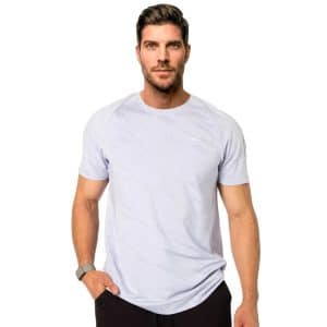 T-shirt De Hombre Jackard Grey-Blue - L