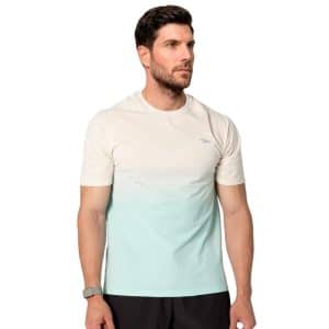 T-shirt De Hombre Gradient Aqua