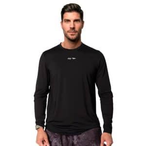 T-shirt De Hombre Siamo Longsleeve Black