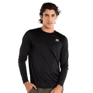 T-shirt De Hombre Nickel Longsleeve Black